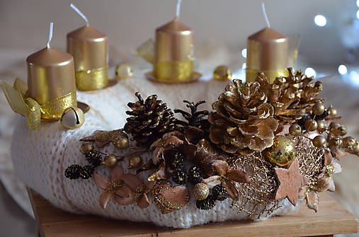 Dekorácie - Adventný veniec  - 15105869_
