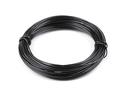 Hliníkový drôt Ø1 mm (čierna)