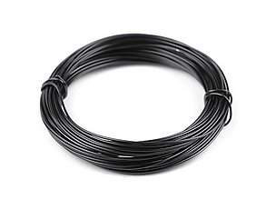Suroviny - Hliníkový drôt Ø1 mm (čierna) - 15104908_