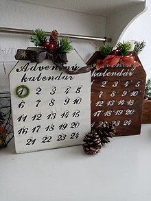 Dekorácie - Drevený Adventný kalendár - 15108075_