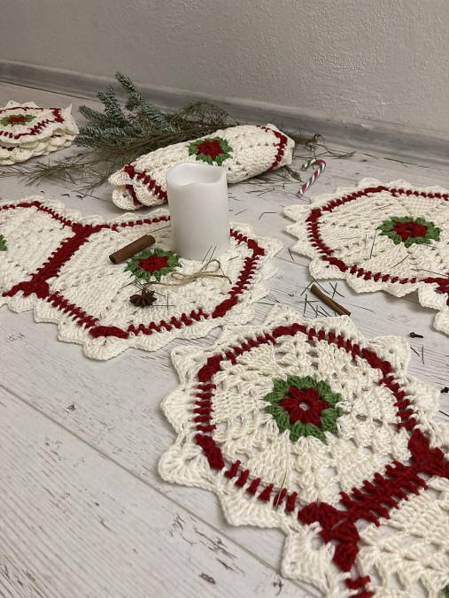 Úžitkový textil - ...prestrieranie " VIANOčNÉ" - 15108203_