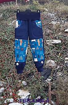 Detské oblečenie - Softshellové nohavice zimní 30/15 "forest" vel.92 IHNED - 15110625_
