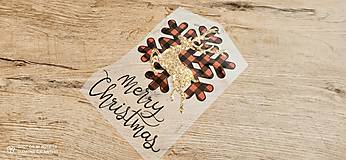 Papier - Nažehľovacia nálepka - Merry Christmas Vločka- 15,8x24cm - 15111342_