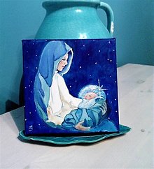 Obrazy - Panna Mária s Ježiškom - 15111534_
