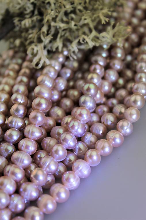 perly 6-7mm korálky(prírodná perla)
