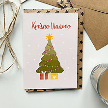 Papiernictvo - Vianočný pozdrav/ pohľadnica Krásne Vianoce - 15111143_