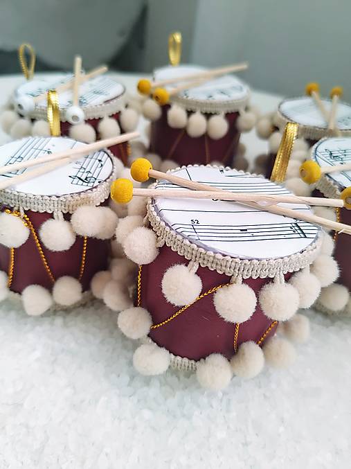 Dekorácie - Vianočné ozdoby " bubon" - 15110446_