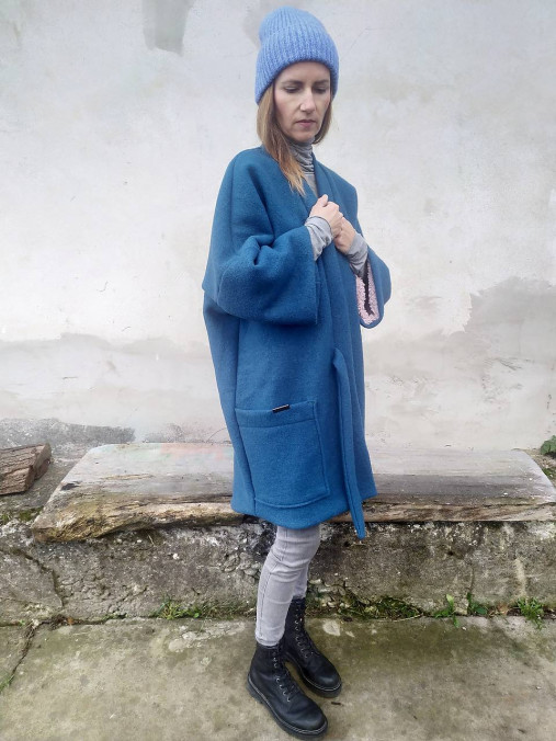  - 'Vlnený kimono kabát'...limitka!...ZĽAVA!!! - 15109545_