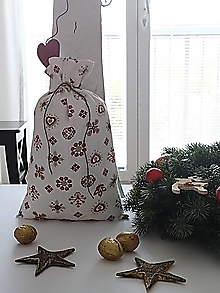 Úžitkový textil - Mikulášske/vianočné/darčekové vrecko - 15110427_