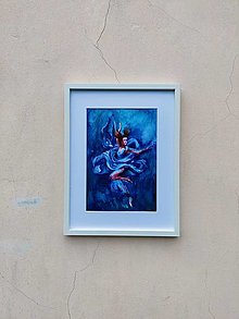 Kresby - Akvarelový obraz - Poď hladinou - 15111134_