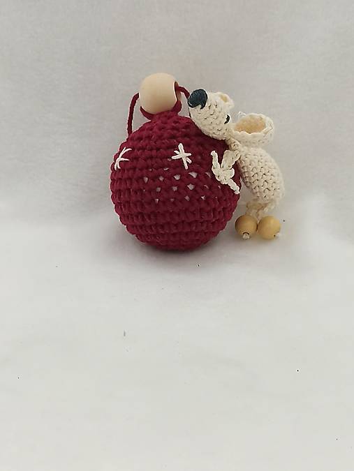 Dekorácie - Vianočná guľa s myškou  - 15112255_