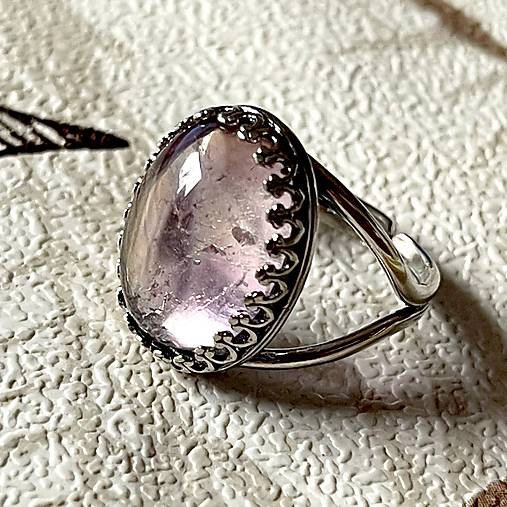 Ametrine Filigree AG925 Silver Ring  / Strieborný prsteň s ametrínom