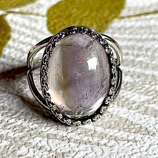 Ametrine Filigree AG925 Silver Ring  / Strieborný prsteň s ametrínom