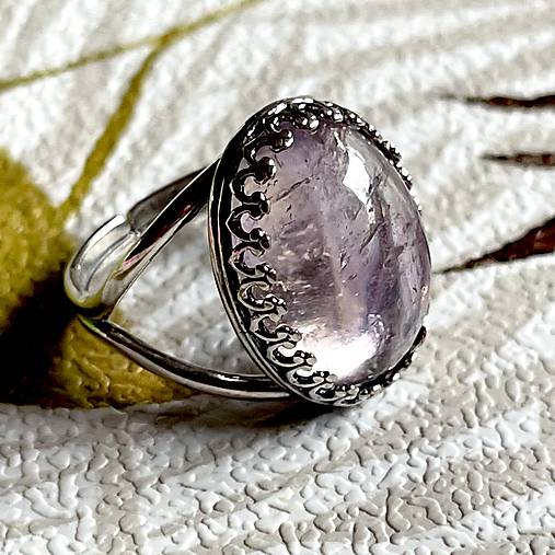 Ametrine Filigree AG925 Silver Ring  / Strieborný prsteň s ametrínom