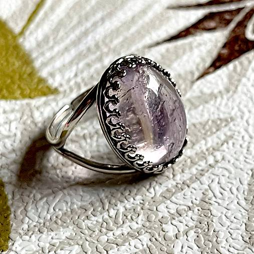 Ametrine Filigree AG925 Silver Ring  / Strieborný prsteň s ametrínom