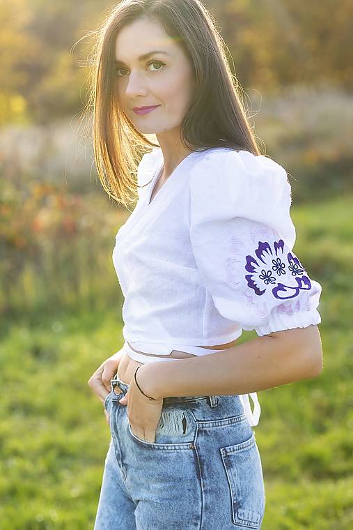 zavinovací crop top Liptovská deva