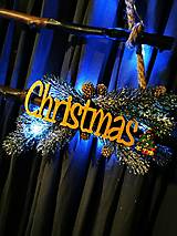 Dekorácie - Vianočná dekorácia - stromček na špagáte - 15116918_