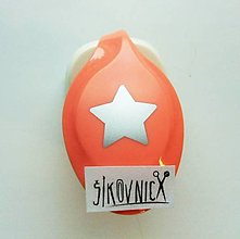 Nástroje - Dierovačka na hrubší papier, moosgummi - 25 mm, hviezda - 15117710_