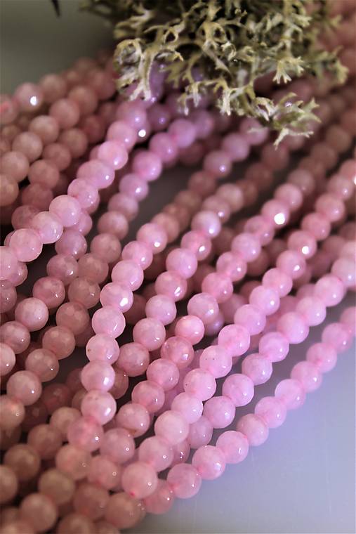 Minerály - brúsené korálky ruženín 6mm AKCIA! - 15120602_