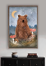 Grafika - Maco -Artptint z ilustrácie o medveďovi - 15119524_