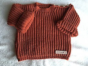 Detské oblečenie - Teplý pletený svetrík - 15118102_