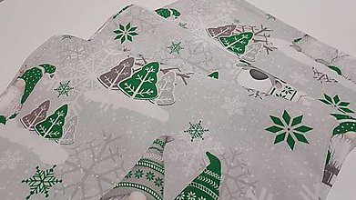 Úžitkový textil - Vianočný obrus škriatkovia - 15120931_