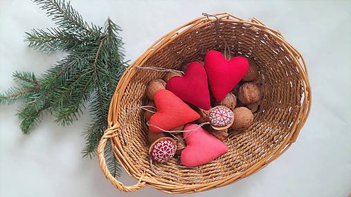 Dekorácie - Ľanové srdiečko - 15122540_