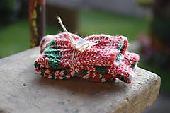 Ponožky, pančuchy, obuv - ponožky vo vianočných farbách ( v.38-39) - 15122557_