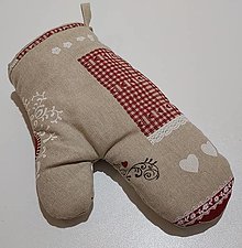 Úžitkový textil - Vianočná kuchynská chňapka - 15129406_
