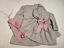 Detské oblečenie - Ľanové šaty - 15129454_