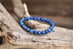 Pánske šperky - Pánsky náramok z minerálu modrý jaspis - 15127183_
