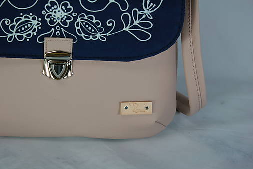Modrotlačová kabelka Ria XL ružová AM 1