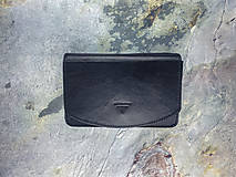 Kabelky - listová kožená kabelka tethys - čierna - 15131069_