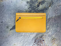 Kabelky - listová kožená kabelka tethys - marygold žltá - 15131162_