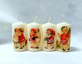Svietidlá a sviečky - adventné sviečky deti no.2 - 15133206_