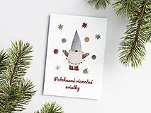 Papiernictvo - Vianočná pohľadnica - Šedý Trpaslík - 15131243_