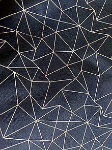 Detský textil - Nepremokavá BLACK ORIGAMI - 15135303_