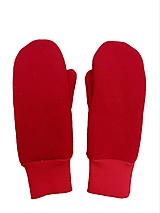 Rukavice - Dámske zimné rukavice palčiaky červenej farby - 15135075_