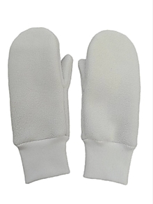 Rukavice - Dámske zimné rukavice palčiaky bielej farby - 15135038_