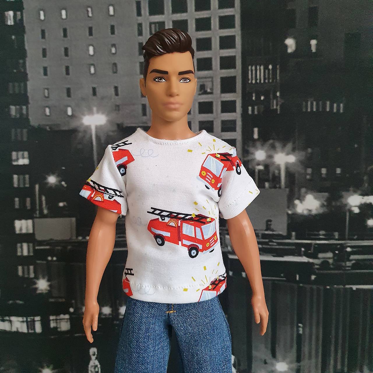 Tričko s hasičmi pre Kena