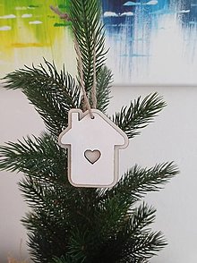 Dekorácie - Vianočná dekorácia - domček - 15134805_