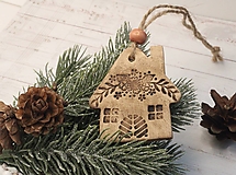 Dekorácie - Vianočný domček s vetvičkami - 15136873_