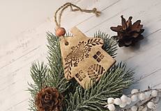 Dekorácie - Vianočný domček s vetvičkami - 15136875_