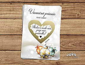 Papiernictvo - Vianočná stieracia kartička Oznámenie o čakaní bábätka s obálkou (Dizajn s iskričkovým pozadím a guľami) - 15137934_