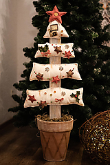 Dekorácie - Textilný vianočný stromček - 15134133_