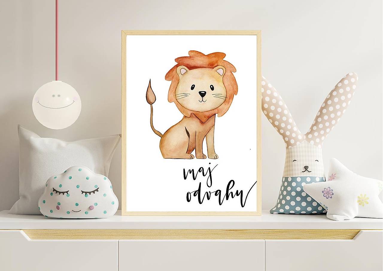 MAJ ODVAHU - detský art print 