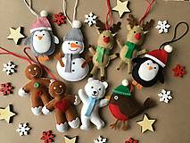 Dekorácie - Detské vianočné ozdoby na stromček - 15134872_