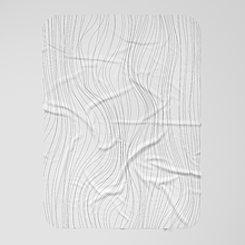 Úžitkový textil - Abstraktná deka s čiernymi čiarami - 15134296_
