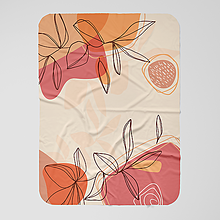 Úžitkový textil - Farebná deka s jesenným lístím - 15135088_