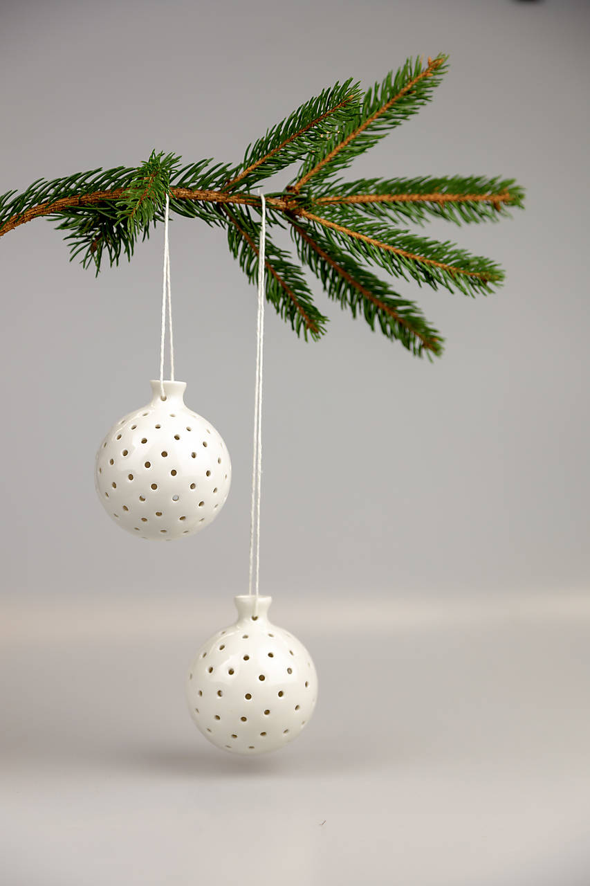 Porcelánové vianočné gule/4 ks a 6 ks v balení